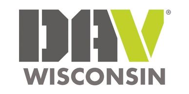 DAV Wisconsin logo with bold text and green accent.