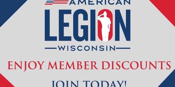American Legion Wisconsin member discounts promotion.