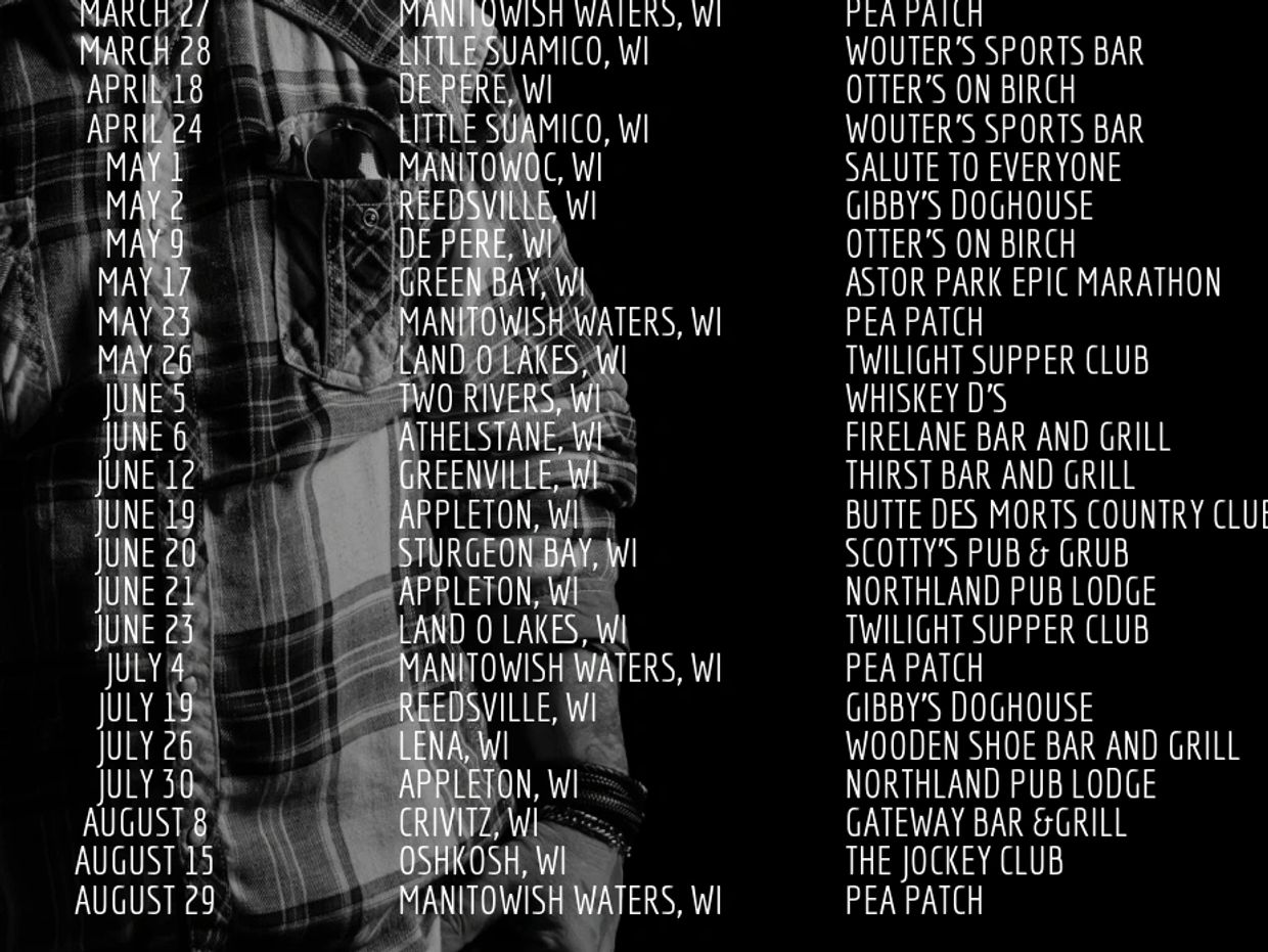 2026 Show Schedule for Jake Rock