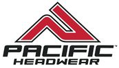 Pacific Headwear logo with a stylized red peak.