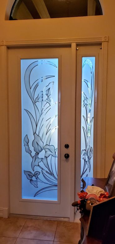 etched doors