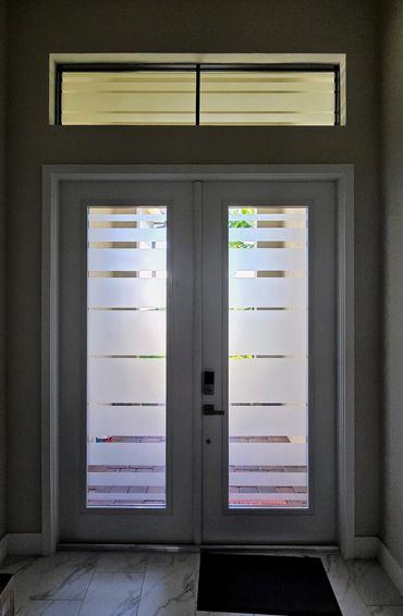 Glass Doors Etched