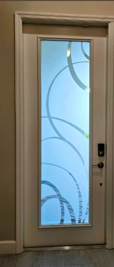 Etched Glass Doors