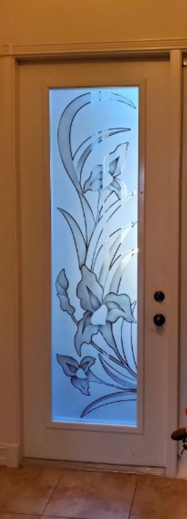 Etched Glass Doors