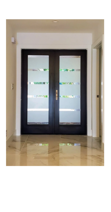 etched glass doors