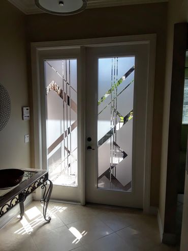 etched glass doors