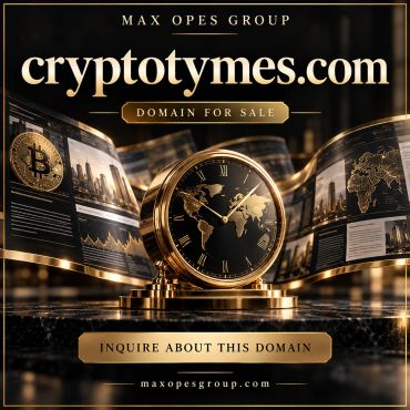Domain cryptotymes.com for sale by Max Opes Group.