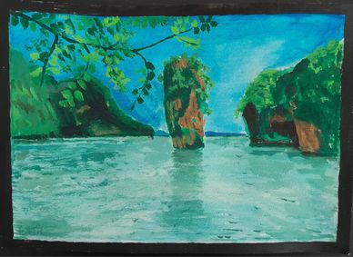 James Bond Island  painting  by Toofan Majumder