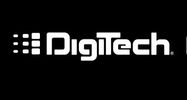 Logo of Digitech on a black background.