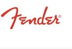 Red Fender logo on a white background.