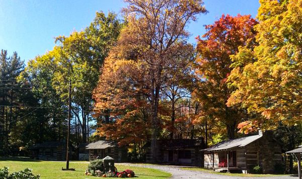 Pioneer Village in fall