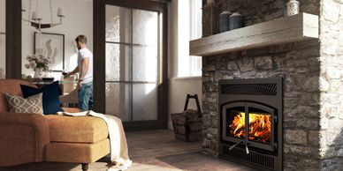 Enerzone, Solution 2.5 & 4.5 Zero Clearance Fireplace