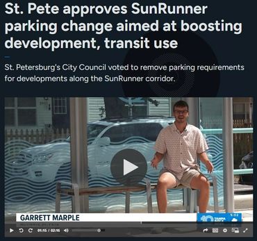 St. Petersburg approves parking changes to boost SunRunner transit use and development.