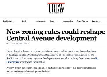 New zoning rules could reshape Central Avenue development in St. Petersburg.