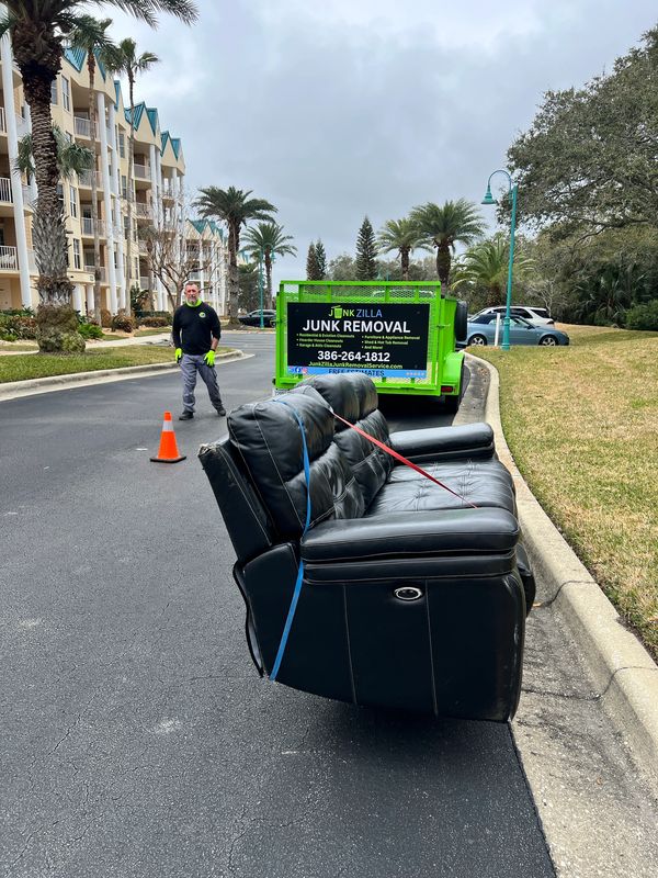 Junk Zilla condo furniture removal in Ponce Inlet, FL.