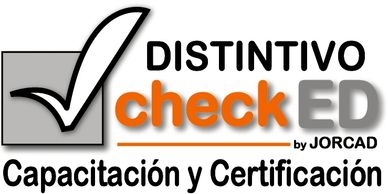 Logo for Distintivo checkED training and certification by JORCAD.