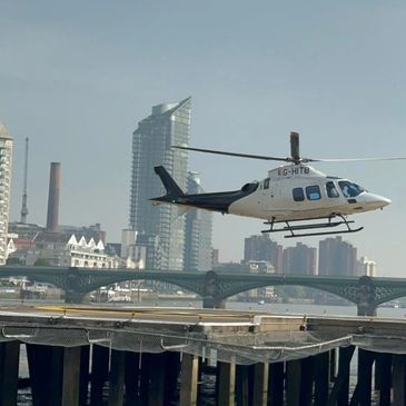 Helicopter landing in the city of london helicopter charter company business