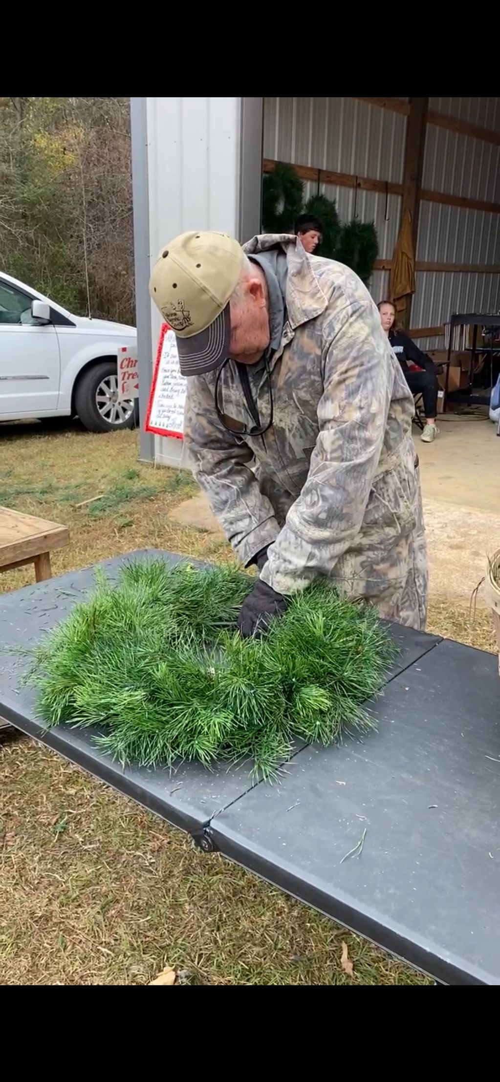 Come watch us make a fresh wreath.