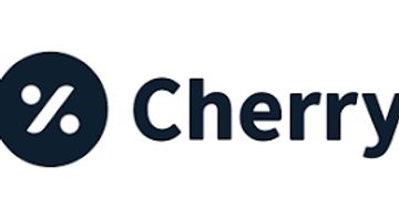 Cherry logo with a percent symbol inside a circle.