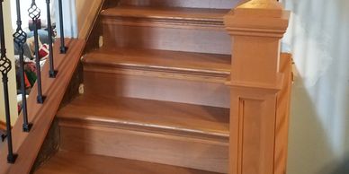 Staircases, Handrails,  Craftsman style stair post.