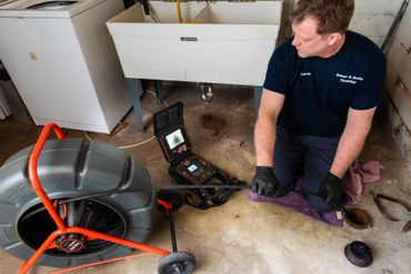 a man working with an equipment 