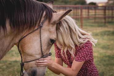 Equine photography, horse photographer, equine photoshoot - woman with horse