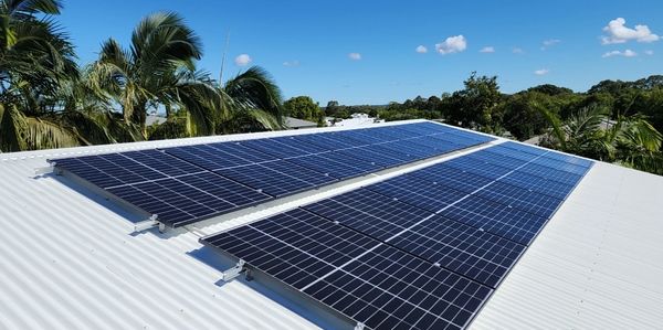 Solar Panels on Roof. 