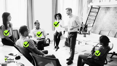 A team takes part in a training course to help with their personal social brand on LinkedIn