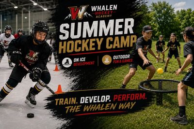Whalen Hockey Academy summer camp promotes on-ice and outdoor training.