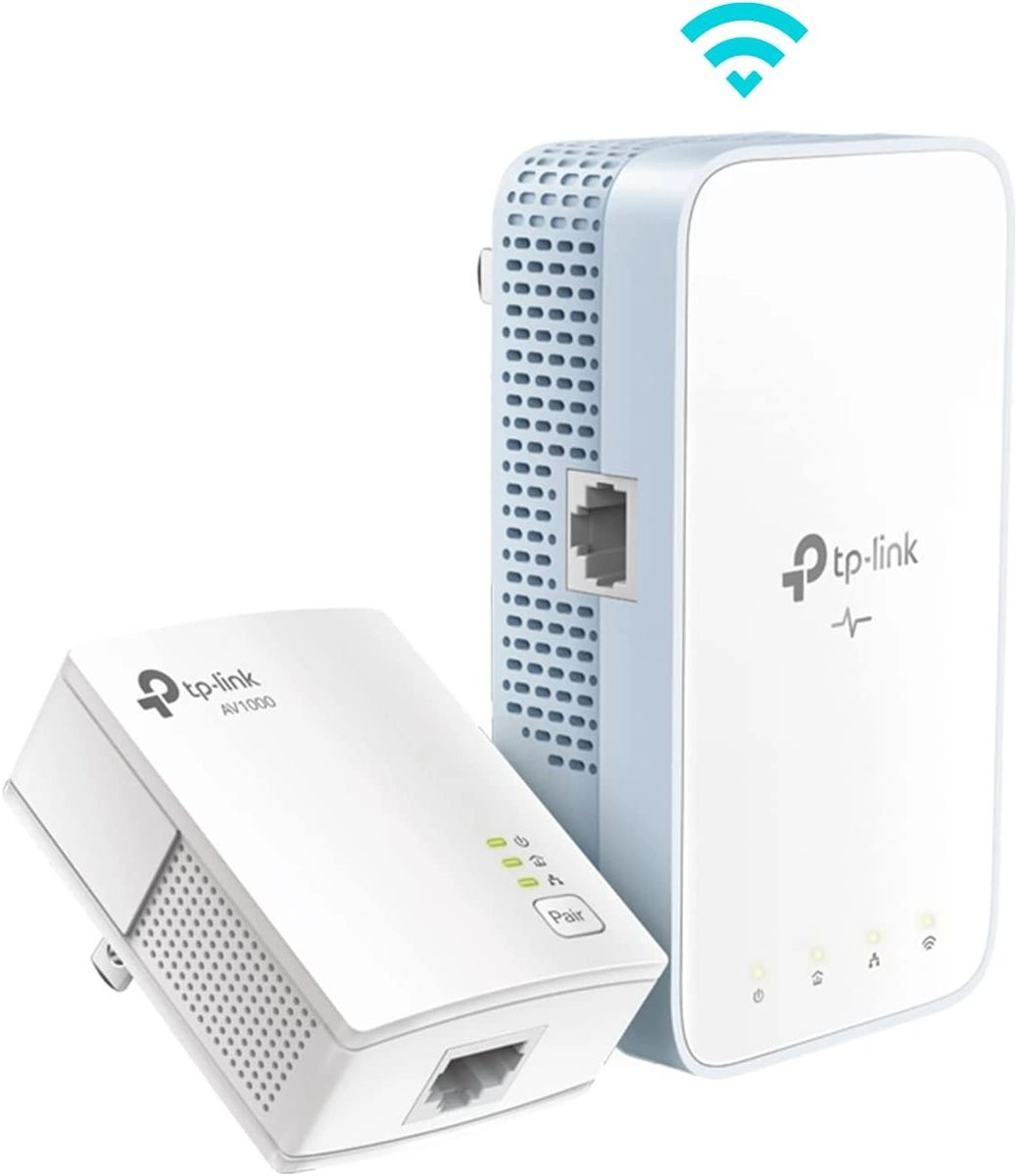 TP-Link Powerline WiFi Extender (TL-WPA7517KIT) - AV1000 Powerline Ethernet  Adapter with Dual Band WiFi, OneMesh,