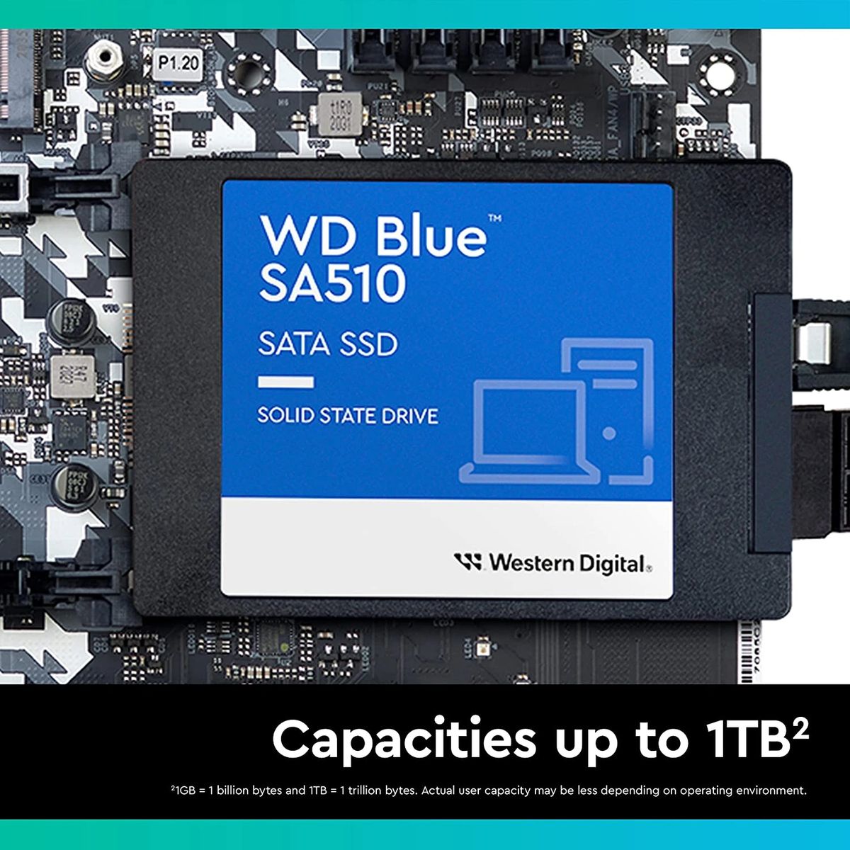 Western Digital 1TB WD Blue SA510 SATA Internal Solid State Drive SSD -  SATA III 6 Gb/