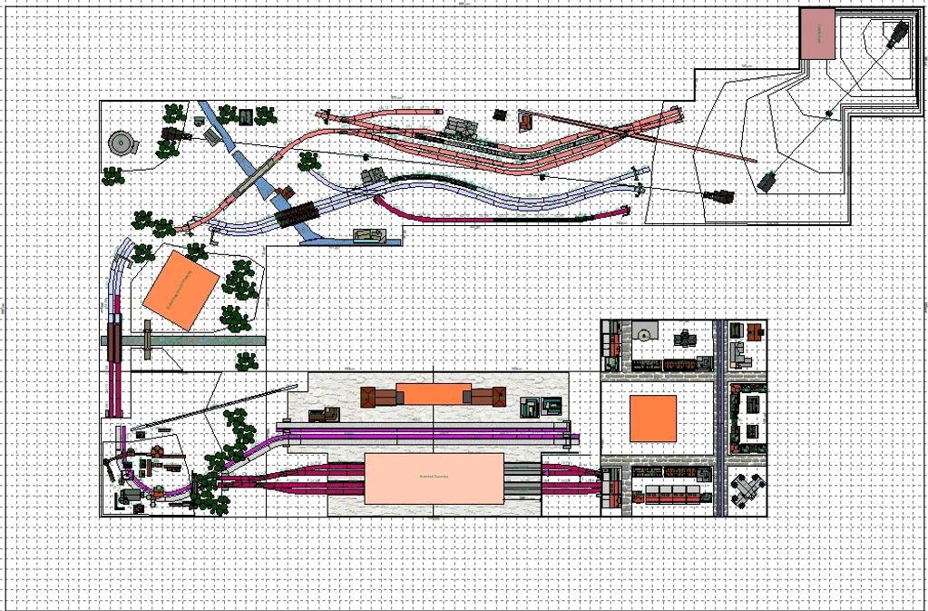 Upper Level showing only visible track