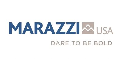 Marazzi logo linking to additional residential and commercial floor and wall  tile resources.