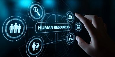 Human Resources is written in the middle of the six other categories. Hotel Management. Task force