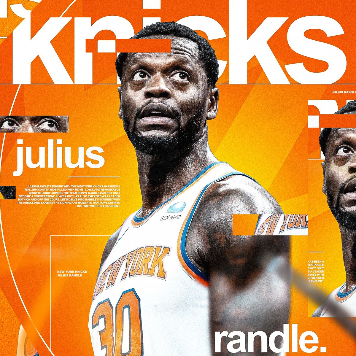 FREE Julius Randle Sports Design PSD + Camera Raw Preset