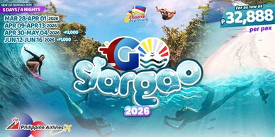 Go Siargao 2026 travel package offers 5 days and 4 nights adventure with island tours and beach activities.