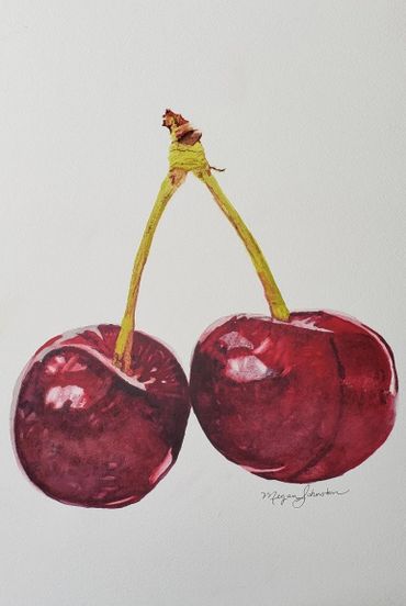 Cherries 

Watercolor 15 X 22
Available $150.00

Workshop courtesy of Charlene Collins Freeman 
