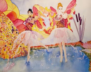 22 X 30 Watercolor - Dancing Fairies

SOLD