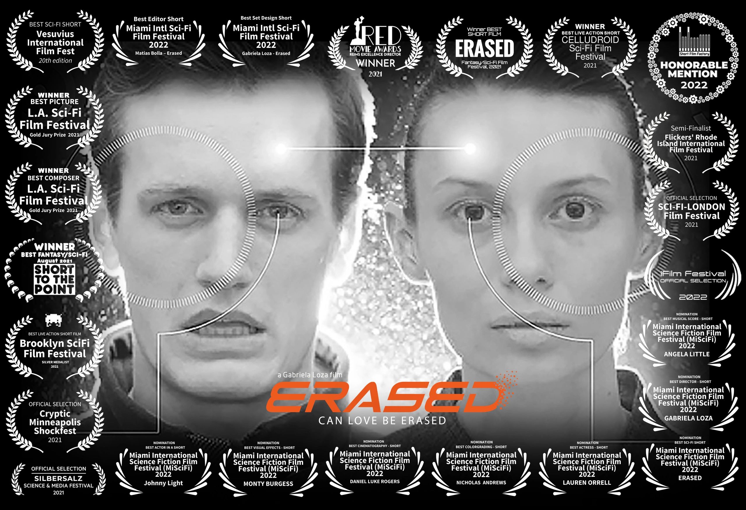 Erased film