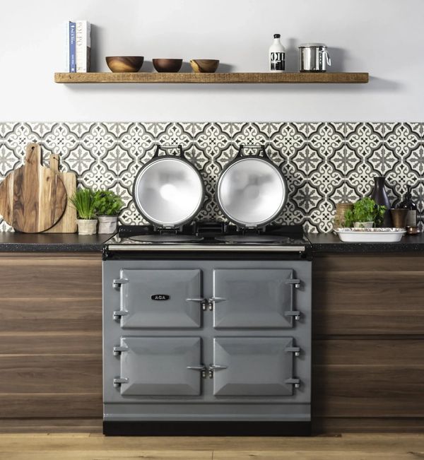 AGA cooker being prepared to have its annual service completed. 
