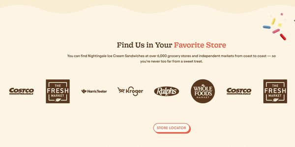 Find Nightingale Ice Cream Sandwiches at major grocery stores nationwide.