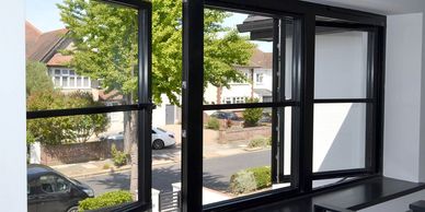 Custom aluminum windows.