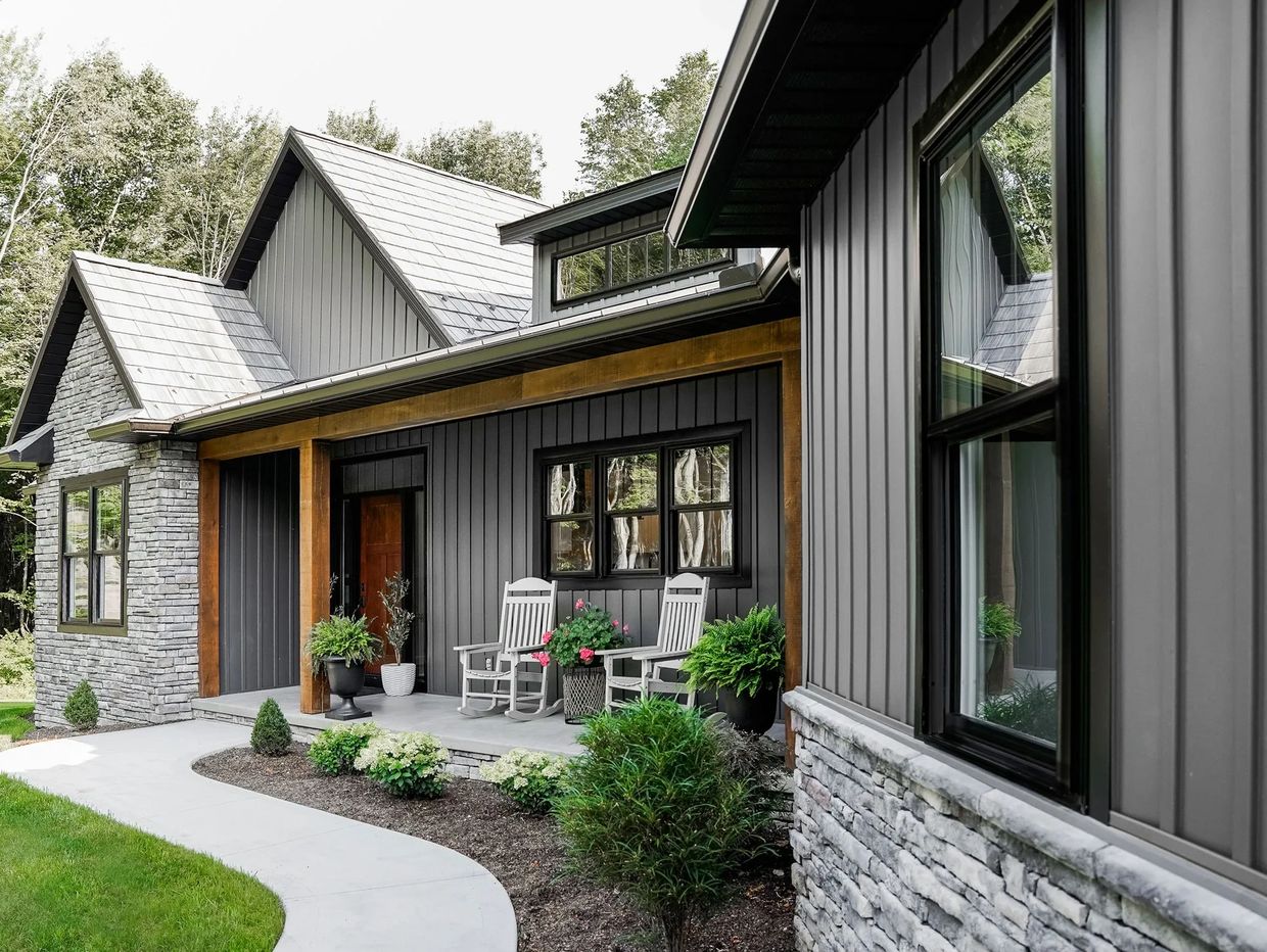 Black Double Hung Windows