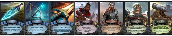 Sample Conquest unit battle cards