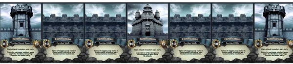 Layout of castle battle-strategy fortifications