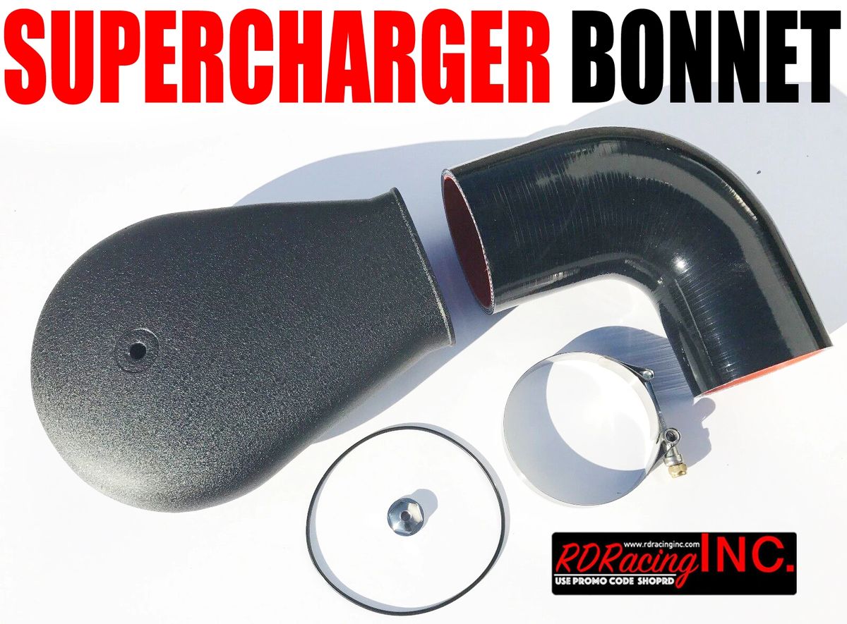 Torqstorm Supercharger 4150 Black Short Carburetor Hat & Elbow Clamp