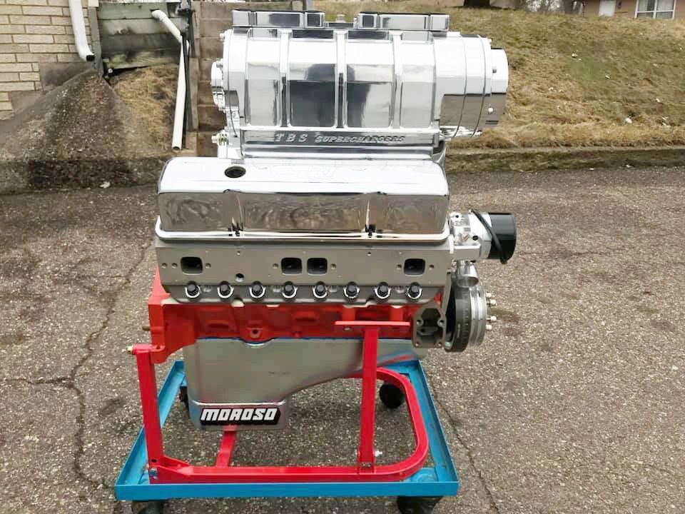 Small Block Chevy 372 Cubic Inch Blower Supercharger Motor Complete