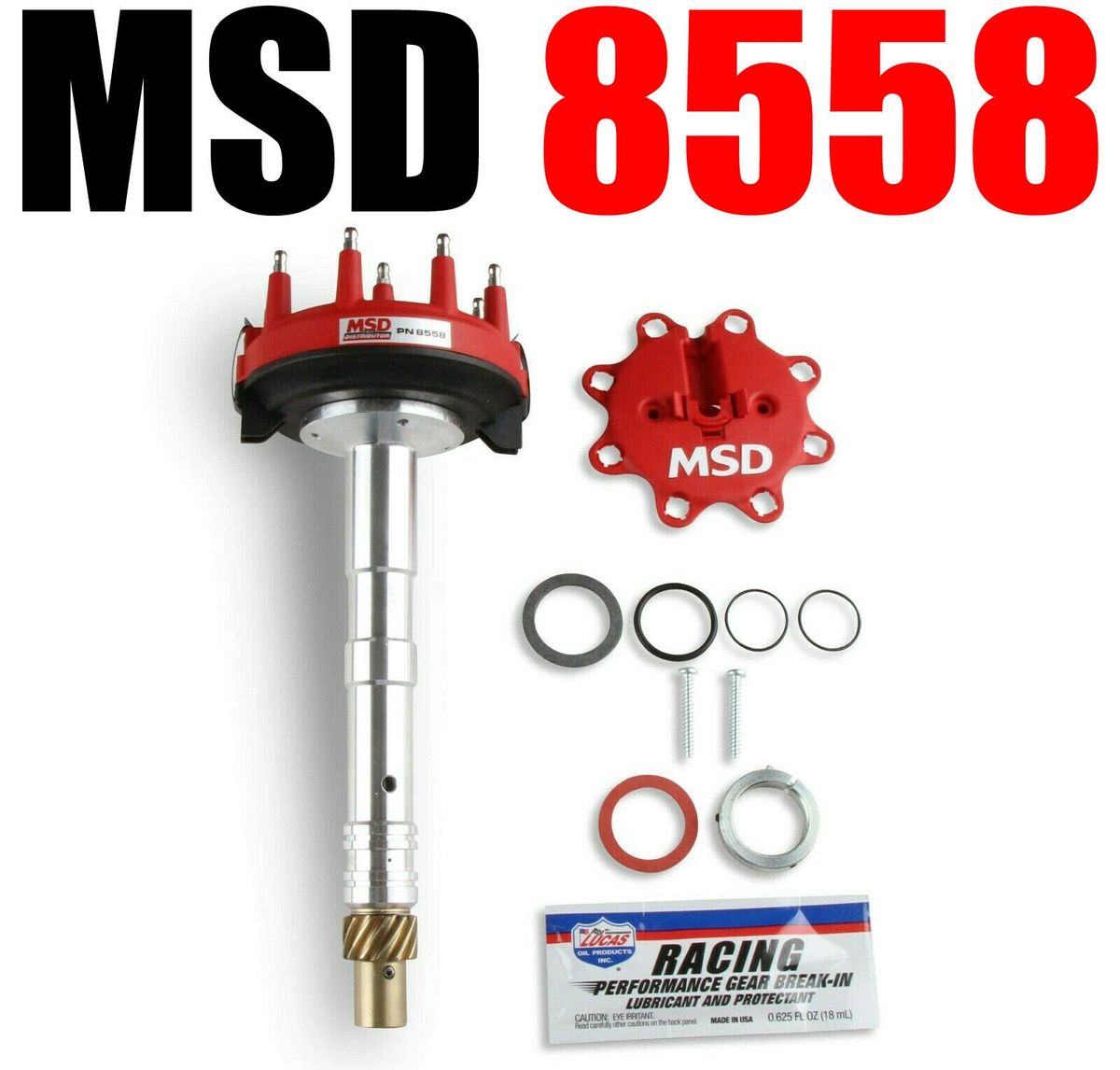 MSD 8558 TALL BLOCK CRANK TRIGGER CHEVY V8 DISTRIBUTOR