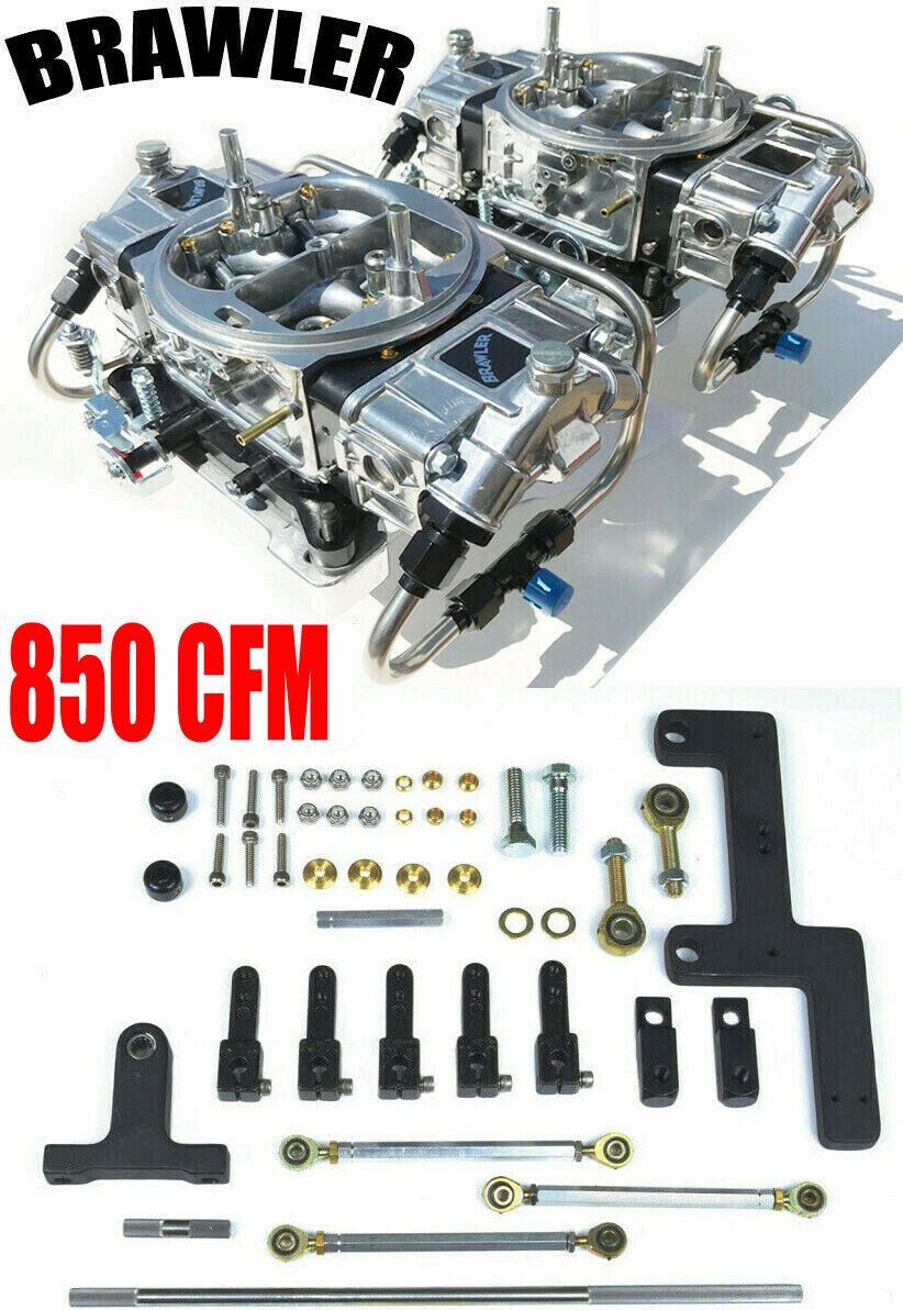 Quick Fuel 850 Cfm Blower Supercharger Carburetors BR67214B2 With Linkage