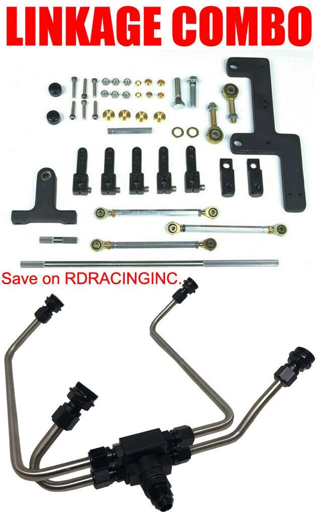 Enderle TBlock Dual 4150 Fuel Line Kit For Holley Blower Carbs 40363M